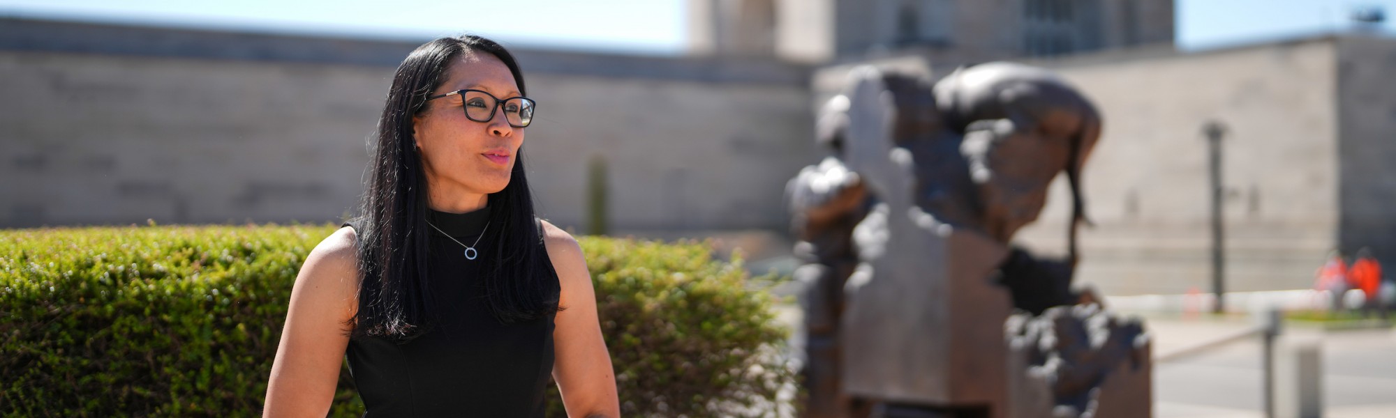 ANU PhD scholar Maureen Montalban at the Australian War Memorial