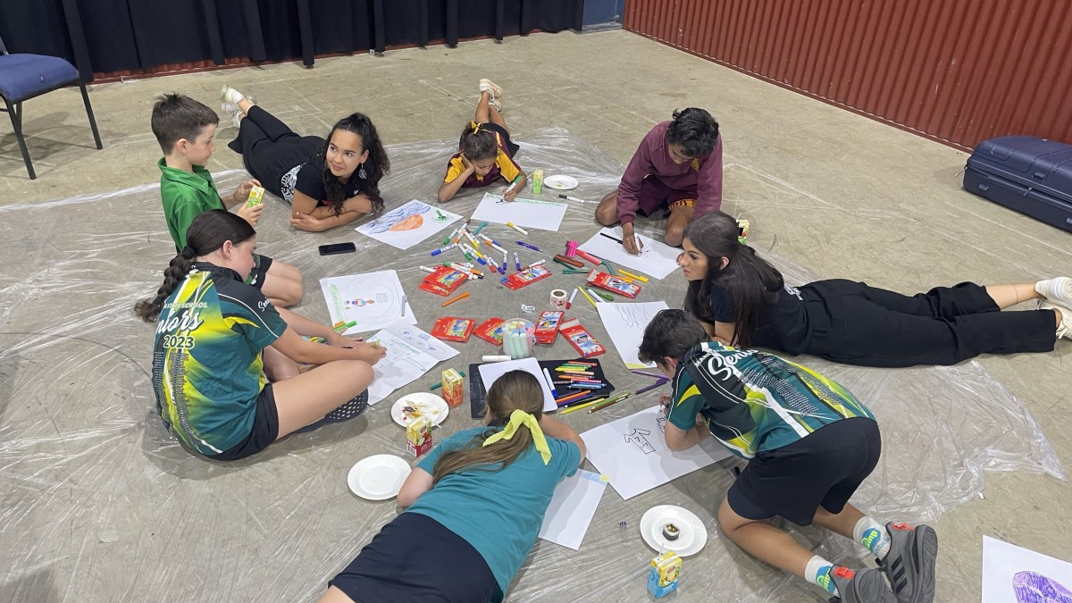 Children participating in a What Matters 2 Kids workshop.