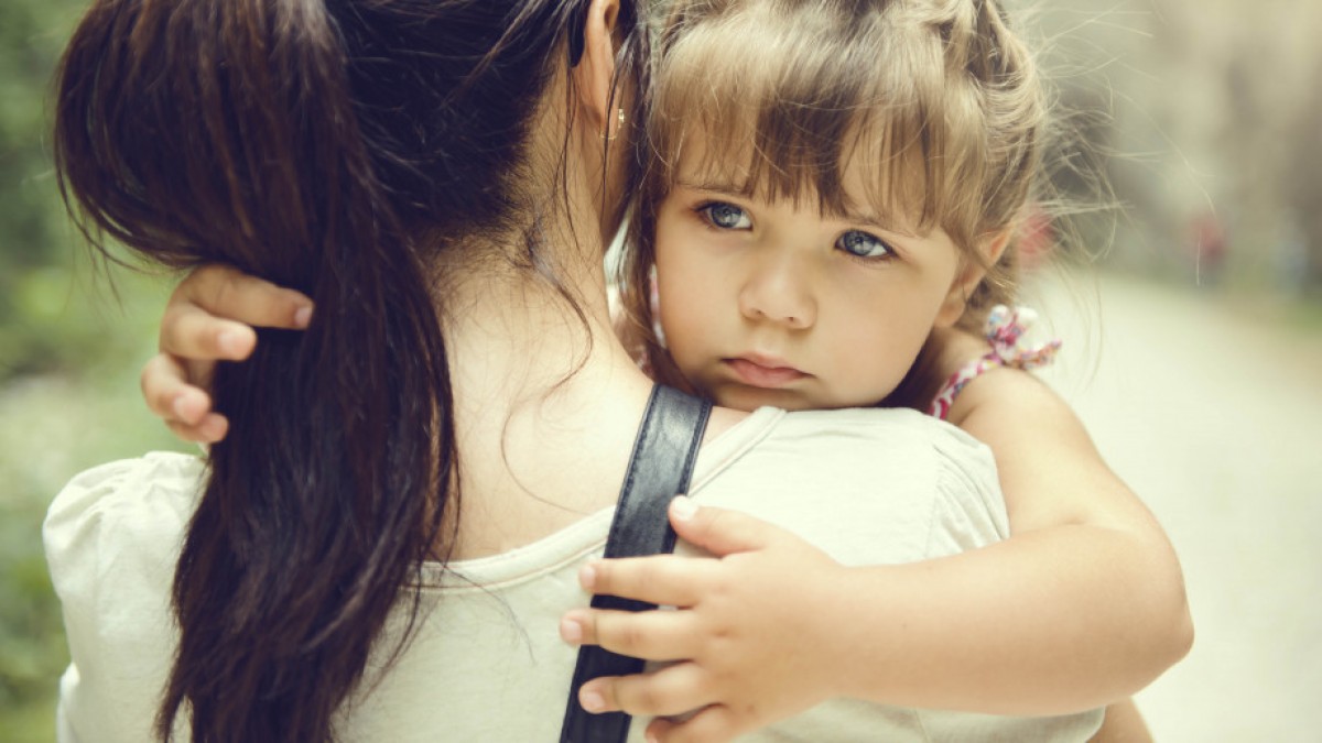 Woman with child.